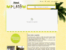 Tablet Screenshot of hotelplato.com.br